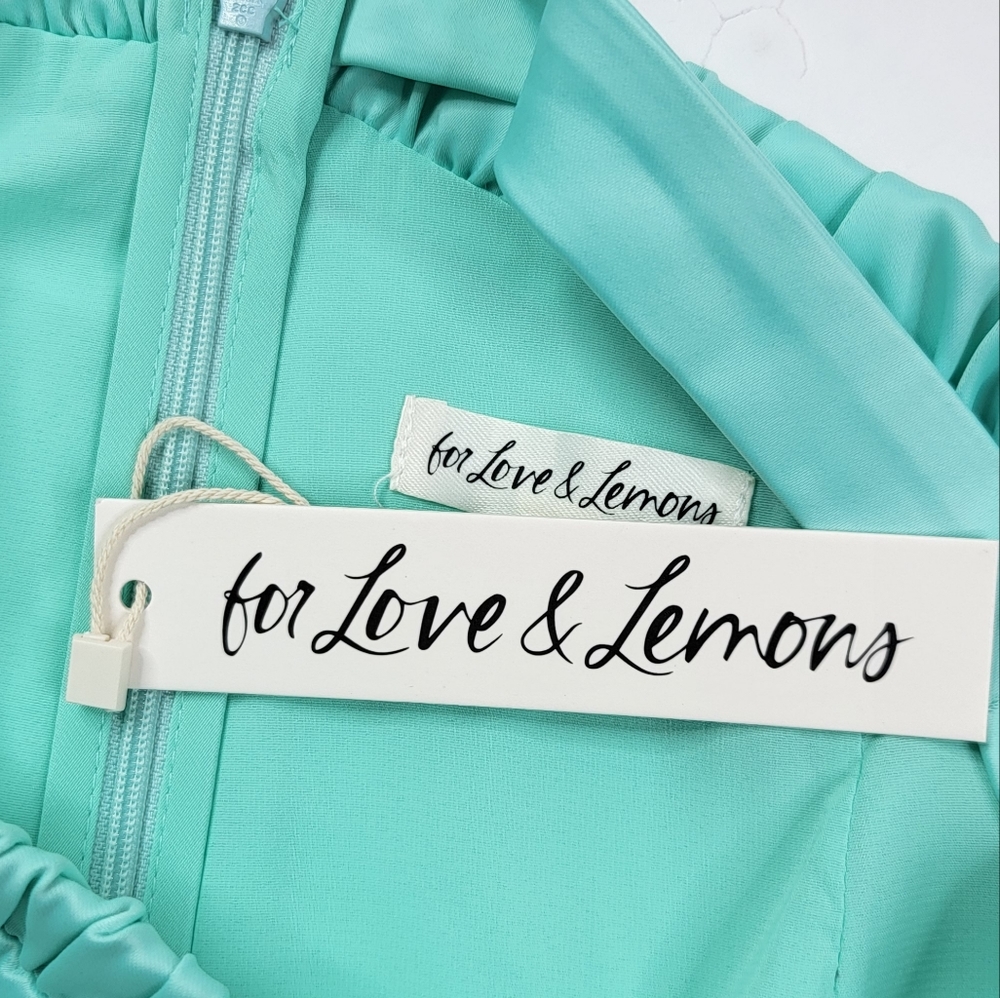 For Love & Lemons Aqua Marie Skirt - Picture 5 of 7